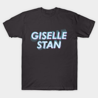 AESPA Giselle stan name futuristic text glitch MY | Morcaworks T-Shirt